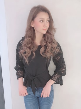 Delyle NOIR♡Rioさん（レディース・163cm）の春コーディネート