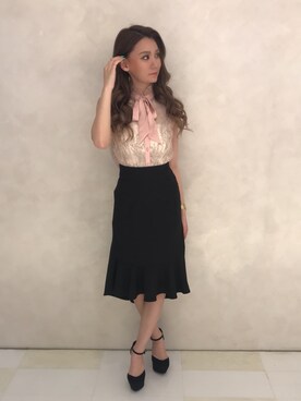 Delyle NOIR♡Rioさん（レディース・163cm）の春コーディネート