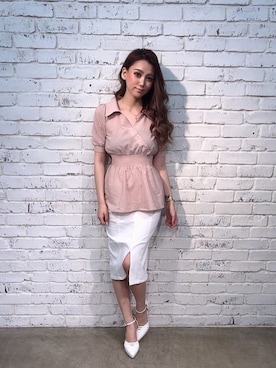 Delyle NOIR♡Rioさん（レディース・163cm）の春コーディネート