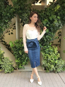 Delyle NOIR♡Rioさん（レディース・163cm）の春コーディネート