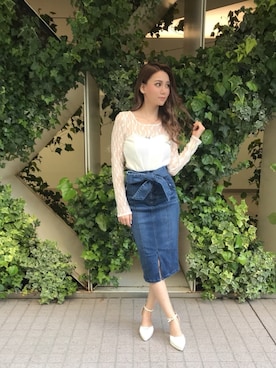 Delyle NOIR♡Rioさん（レディース・163cm）の春コーディネート