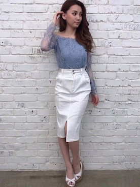 Delyle NOIR♡Rioさん（レディース・163cm）の春コーディネート