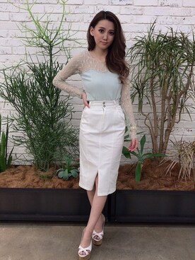 Delyle NOIR♡Rioさん（レディース・163cm）の春コーディネート