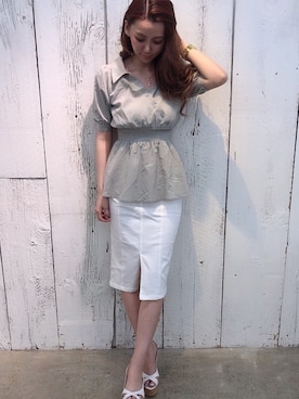 Delyle NOIR♡Rioさん（レディース・163cm）の春コーディネート