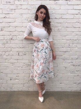 Delyle NOIR♡Rioさん（レディース・163cm）の春コーディネート