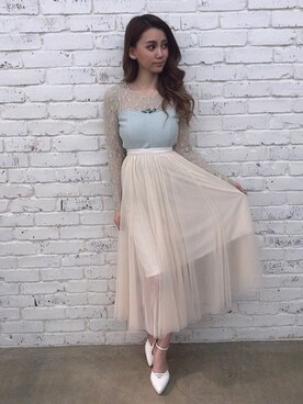 Delyle NOIR♡Rioさん（レディース・163cm）の春コーディネート