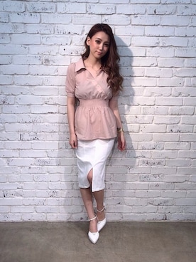 Delyle NOIR♡Rioさん（レディース・163cm）の春コーディネート