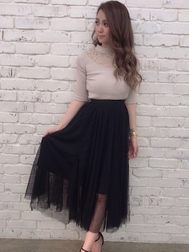 Delyle NOIR♡Rioさん（レディース・163cm）の春コーディネート