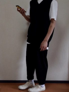 「アイテム（Tシャツ/カットソー）」を使った、わたさん（メンズ・168cm・10代）の夏コーディネート