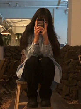 「blue」｜「アイテム（アナログ腕時計）」を使った、Jeongさん（レディース・159cm）の夏コーディネート