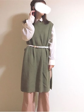 「pink adobe（ピンクアドベ）のアイテム」を使った、harp9さん（レディース・154cm）の春コーディネート