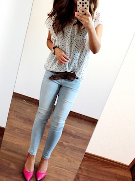 「LuuNa（ルーナ）のアイテム」を使った、❤︎さん（レディース・153cm）の夏コーディネート