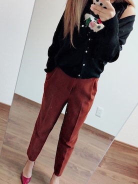 「yangany（ヤンガニー）のアイテム」を使った、❤︎さん（レディース・153cm）の秋コーディネート