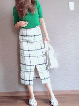 「MERCURYDUO（マーキュリーデュオ）のアイテム（トートバッグ）」を使った、❤︎さん（レディース・153cm）の春コーディネート