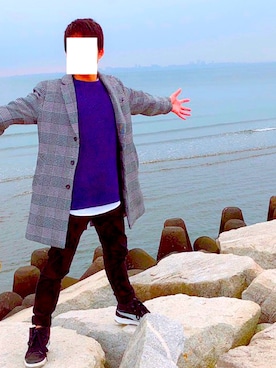 「BACK NUMBER（バックナンバー）のアイテム（チノパンツ）」を使った、takuさん（メンズ・165cm）の秋コーディネート