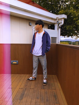 「オールドスクール」｜「アイテム（その他シューズ）」を使った、隼翔さん（メンズ・173cm）の春コーディネート