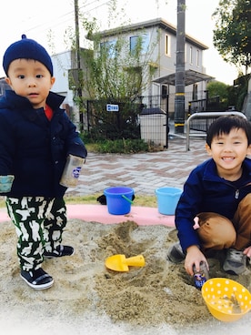 「PETIT BATEAU（プチバトー）のアイテム（チノパンツ）」を使った、かんきちさん（レディース・157cm）の冬コーディネート