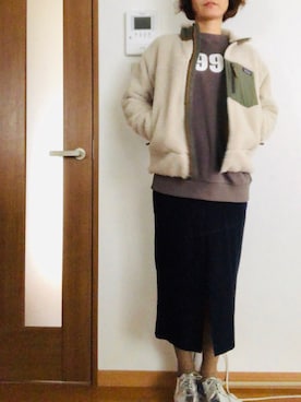 「アイテム（タイツ/ストッキング）」を使った、かんきちさん（レディース・157cm）の秋コーディネート