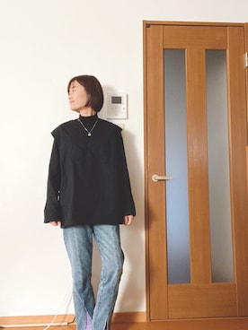 「TODAYFUL（トゥデイフル）のアイテム（ナイロンジャケット）」を使った、かんきちさん（レディース・157cm）の冬コーディネート