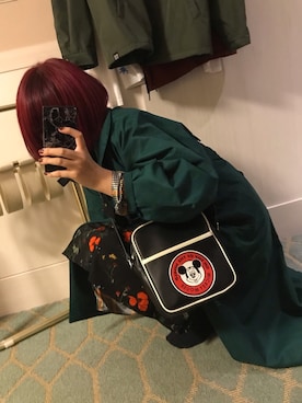 「Rodeo Crowns（ロデオクラウンズ）のアイテム（トレンチコート）」を使った、yomogiさん（レディース・160cm）の秋コーディネート