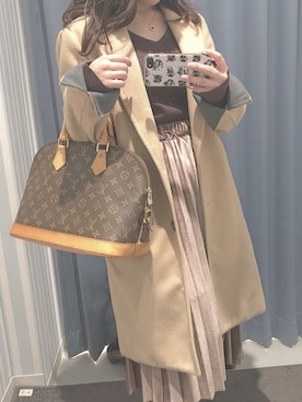 「179/WG（イチナナキュウダブルジー）のアイテム（チェスターコート）」を使った、ERIKA ☺︎さん（レディース・147cm）の冬コーディネート