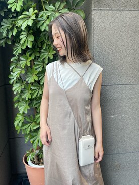 「mame」｜「アイテム（ワンピース/ドレス）」を使った、®️inaさん（レディース・147cm）の夏コーディネート