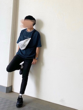 「MARVEL（マーベル）のアイテム（バッグ）」を使った、なべしさん（メンズ・168cm）の夏コーディネート