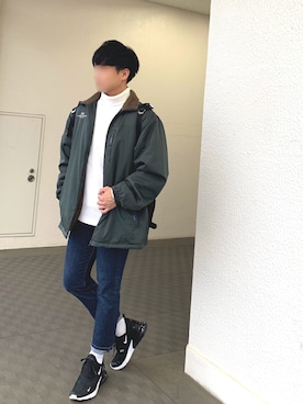 「no brand（ノーブランド）のアイテム（ジャケット/アウター）」を使った、なべしさん（メンズ・168cm）の秋コーディネート