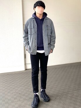 「ACG」｜「アイテム（デニムジャケット）」を使った、なべしさん（メンズ・168cm）の春コーディネート