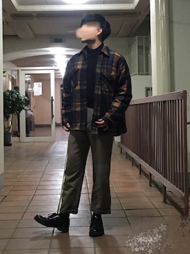 「シック」｜「アイテム（ブルゾン）」を使った、なべしさん（メンズ・168cm）の冬コーディネート