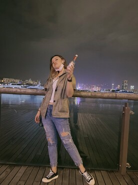「アイテム（フォーマルスーツ/小物）」を使った、Coco Chungさん（レディース・163cm・20代）の秋コーディネート