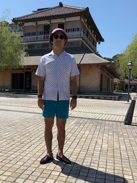 「FELCO（フェルコ）のアイテム」を使った、フナハシケンタさん（メンズ・175cm）の夏コーディネート