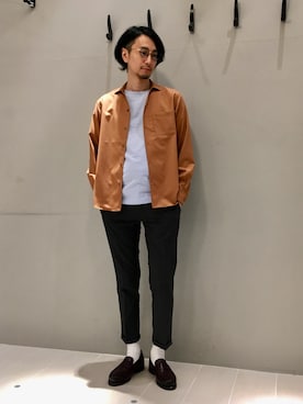 「lideal（リデアル）のアイテム」を使った、murakamiさん（メンズ・179cm）の春コーディネート