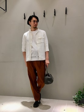 「TUSTING（タスティング）のアイテム」を使った、murakamiさん（メンズ・179cm）の春コーディネート