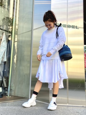 「diesel」｜KAEさん（レディース・157cm）の春コーディネート