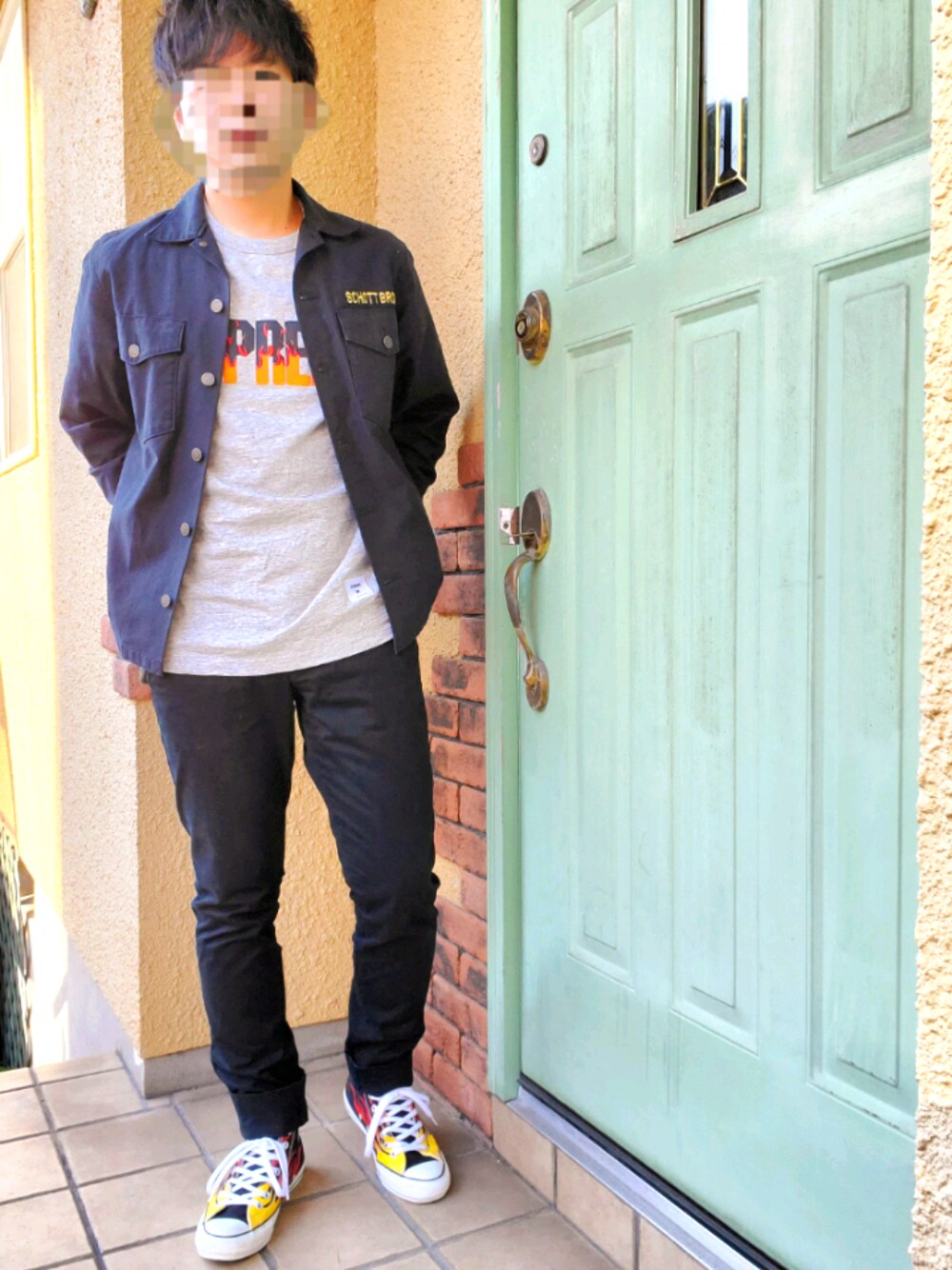 CONVERSEのアイテムを使った「フレイム柄」の人気ファッション