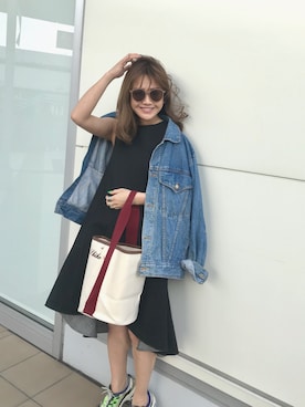 「'PalinkA（パリンカ）のアイテム」を使った、iwata mihoさん（レディース・168cm）の夏コーディネート