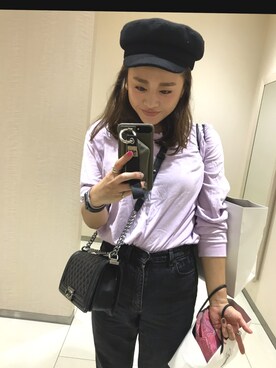 「GUコーデ」｜「アイテム（PC・スマホグッズ/家電）」を使った、iwata mihoさん（レディース・168cm）の秋コーディネート