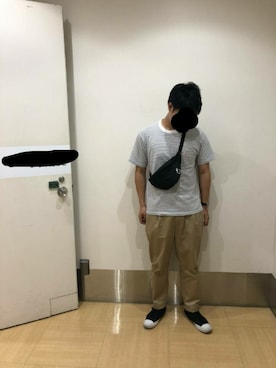 K太さんの「【DANTON / ダントン】 ポケットTee」を使ったコーディネート