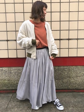 「tiptop（ティップトップ）のアイテム（ジャケット/アウター）」を使った、おまりさん（レディース・150cm）の秋コーディネート