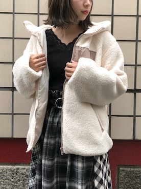「tiptop（ティップトップ）のアイテム（ジャケット/アウター）」を使った、おまりさん（レディース・150cm）の秋コーディネート