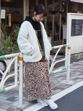 「tiptop（ティップトップ）のアイテム（ジャケット/アウター）」を使った、おまりさん（レディース・150cm）の冬コーディネート
