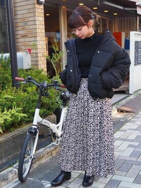 「tiptop（ティップトップ）のアイテム（ジャケット/アウター）」を使った、おまりさん（レディース・150cm）の冬コーディネート