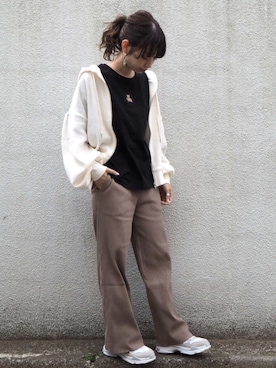 「ワッフル」｜おまりさん（レディース・150cm）の春コーディネート