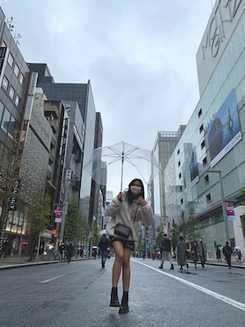 「skirt」｜「アイテム（ジャケット/アウター）」を使った、angelさん（レディース・165cm）の冬コーディネート