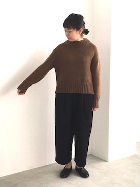 「yuni（ユニ　）のアイテム」を使った、m.nさん（レディース・158cm）の秋コーディネート