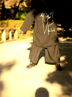 「Yohji Yamamoto（ヨウジヤマモト）のアイテム（その他アウター）」を使った、しょうさん（メンズ・172cm）の冬コーディネート