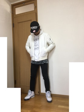 「Jordan」｜「アイテム（ブルゾン）」を使った、vuf.)64vbgggfさん（メンズ・174cm）の春コーディネート