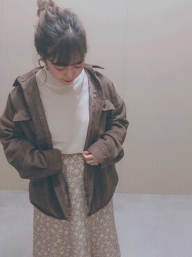 「skirt」｜「アイテム（アクセサリー）」を使った、moecaさん（レディース・152cm）の秋コーディネート