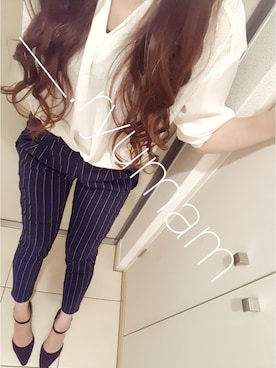 「chou chou de maman（シュシュドママン）のアイテム」を使った、___.ryumamさん（レディース・159cm）の夏コーディネート
